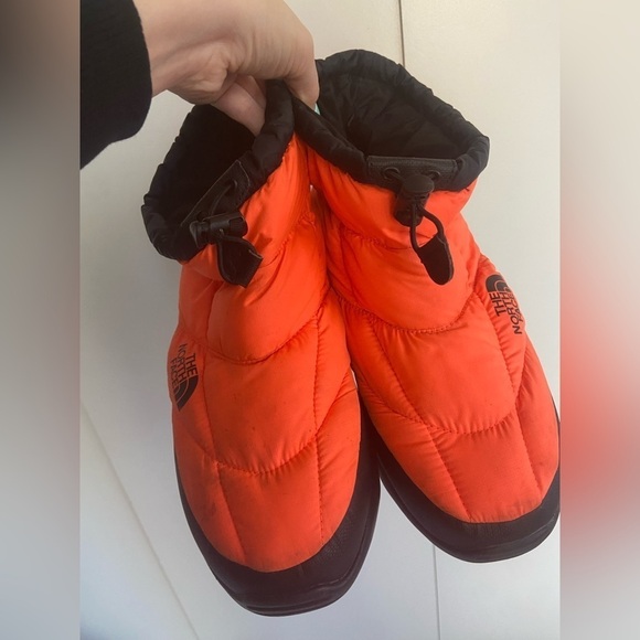 Supreme x TNF The North Face Leaves Nuptse Bootie Orange Box Logo Size 11